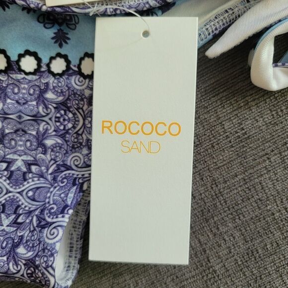 Rococo Sand x REVOLVE Tie Bottom Bikini in Ultra Marine (purple, blue) size smal - Picture 12 of 16